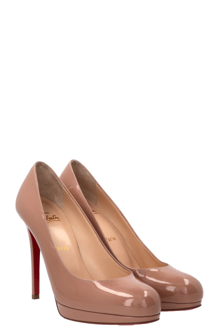 CHRISTIAN LOUBOUTIN New Simple Pump 120 Patent Nude