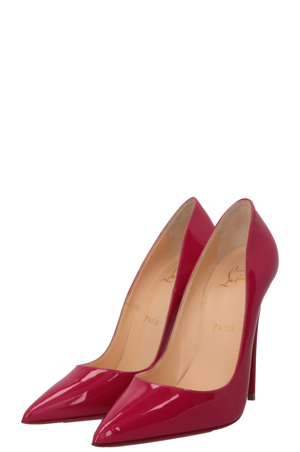 CHRISTIAN LOUBOUTIN So Kate 120 Patent Ultra Rose