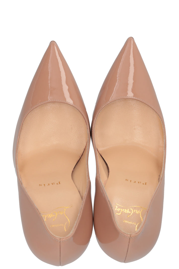CHRISTIAN LOUBOUTIN Escarpins So Kate 120 Cuir Verni Nude
