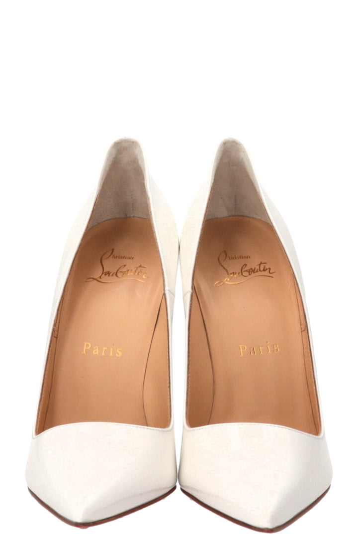 CHRISTIAN LOUBOUTIN So Kate 120 Pumps Patent White