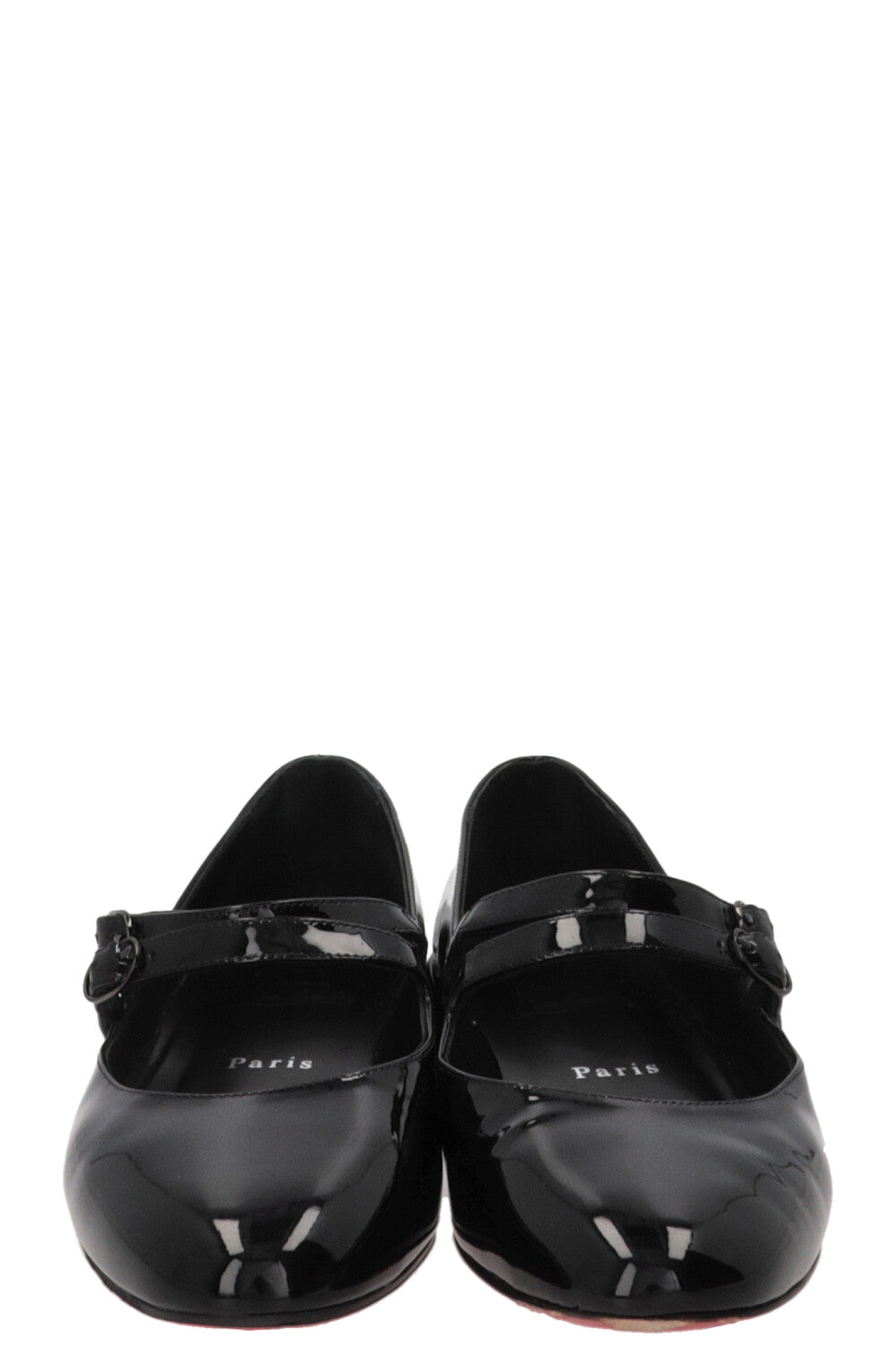 CHRISTIAN LOUBOUTIN Ballerines Sweet Jane en cuir verni noir