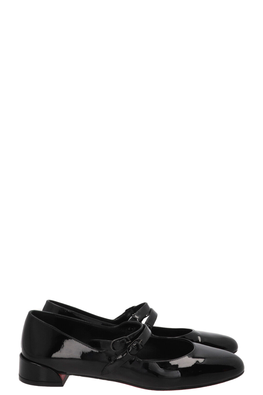 CHRISTIAN LOUBOUTIN Ballerines Sweet Jane en cuir verni noir