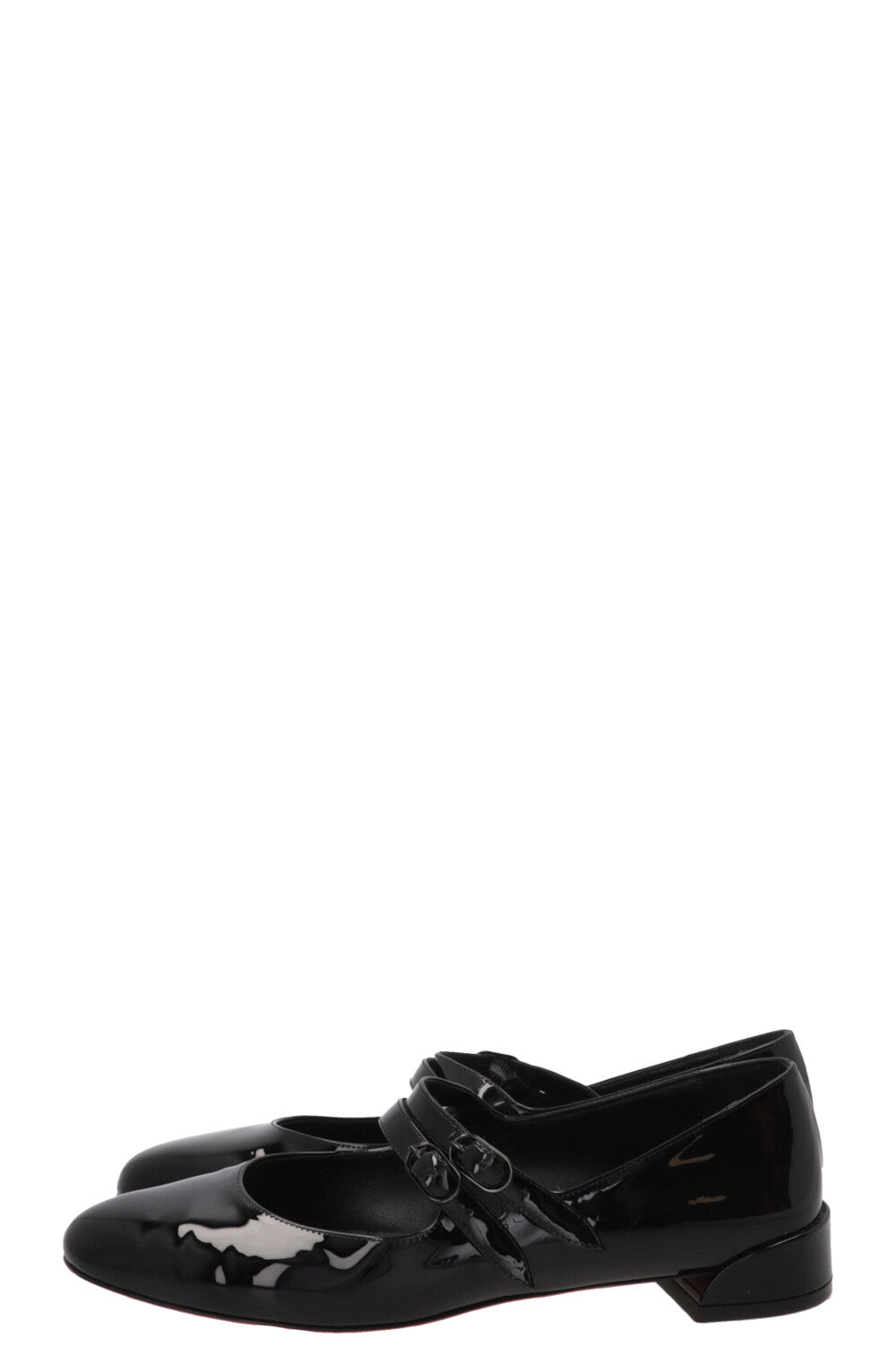 CHRISTIAN LOUBOUTIN Ballerines Sweet Jane en cuir verni noir