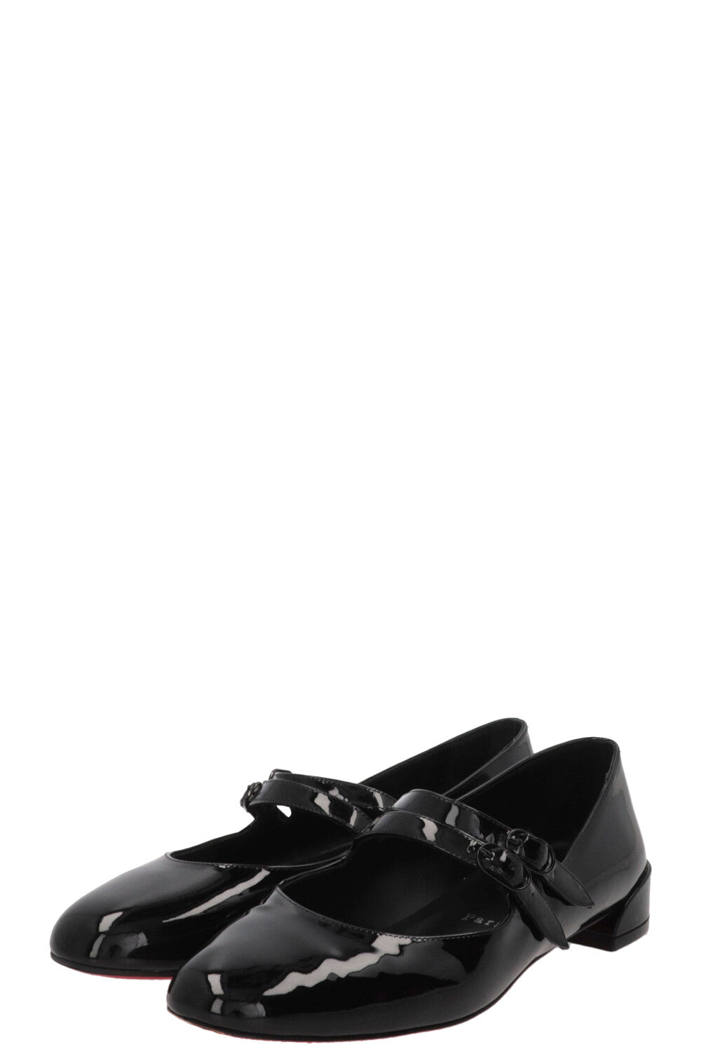 CHRISTIAN LOUBOUTIN Ballerines Sweet Jane en cuir verni noir