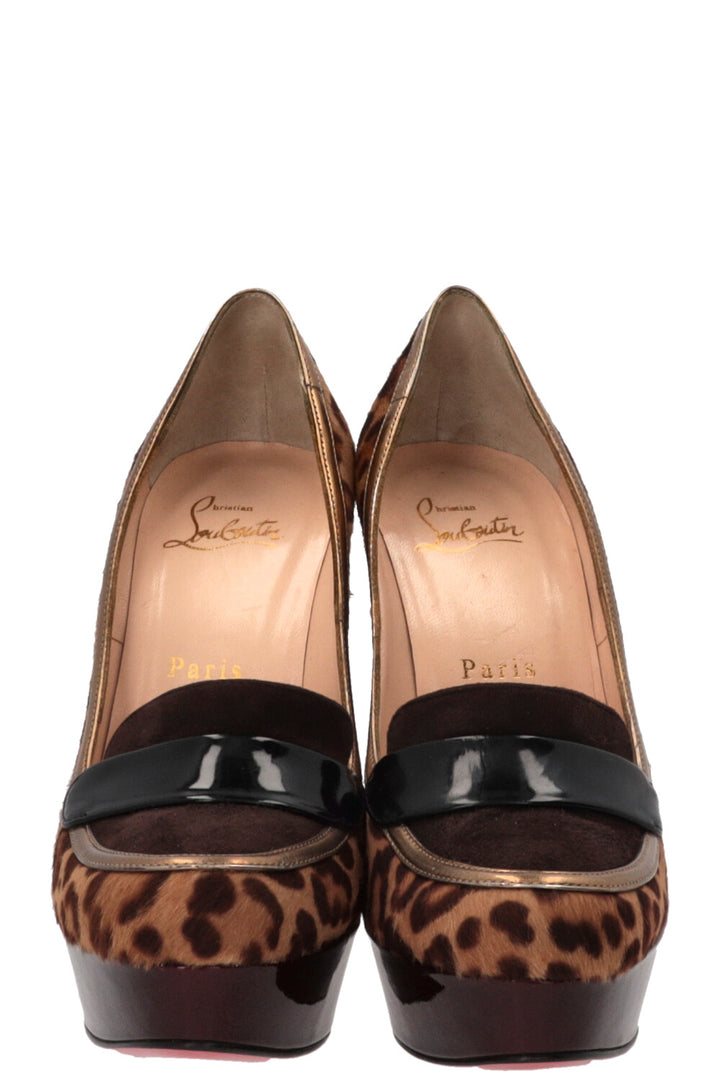 CHRISTIAN LOUBOUTIN Trotitella Platform Loafer Pumps Multicolor