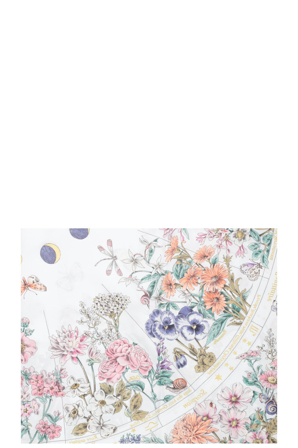 CHRISTIAN DIOR Astral 90 Floral White Square