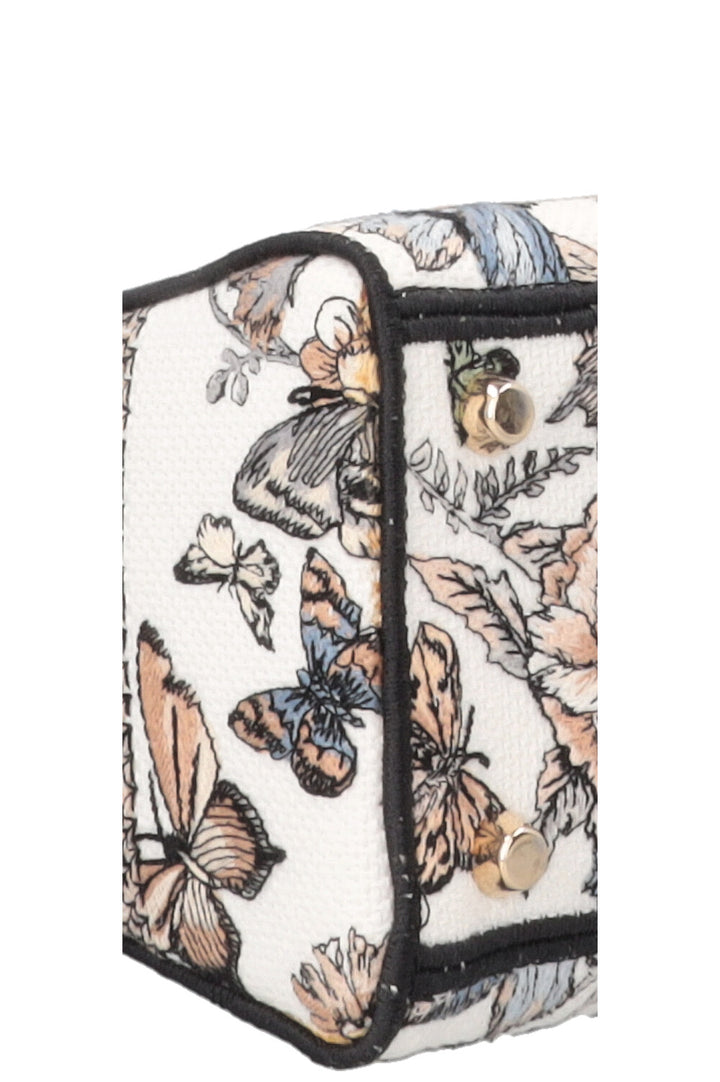 CHRISTIAN DIOR Lady Dior D-Lite Medium Toile de Jouy Mexico White