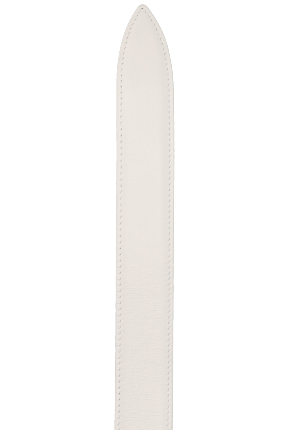 CHRISTIAN DIOR Ring Wide Waist Belt Leather White
