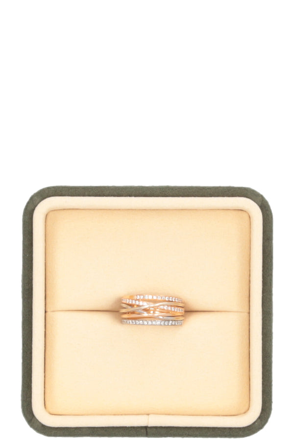 Bague CHRIST bicolore Or rose 750 Diamants