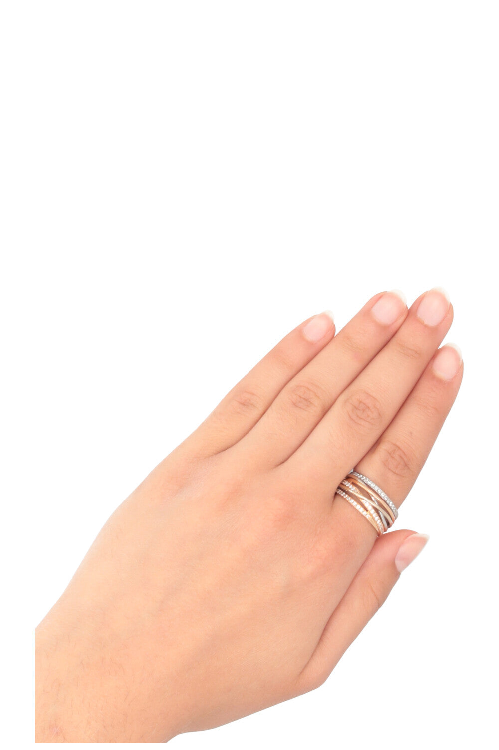 CHRIST Ring Bicolor 750 Rosegold Diamonds