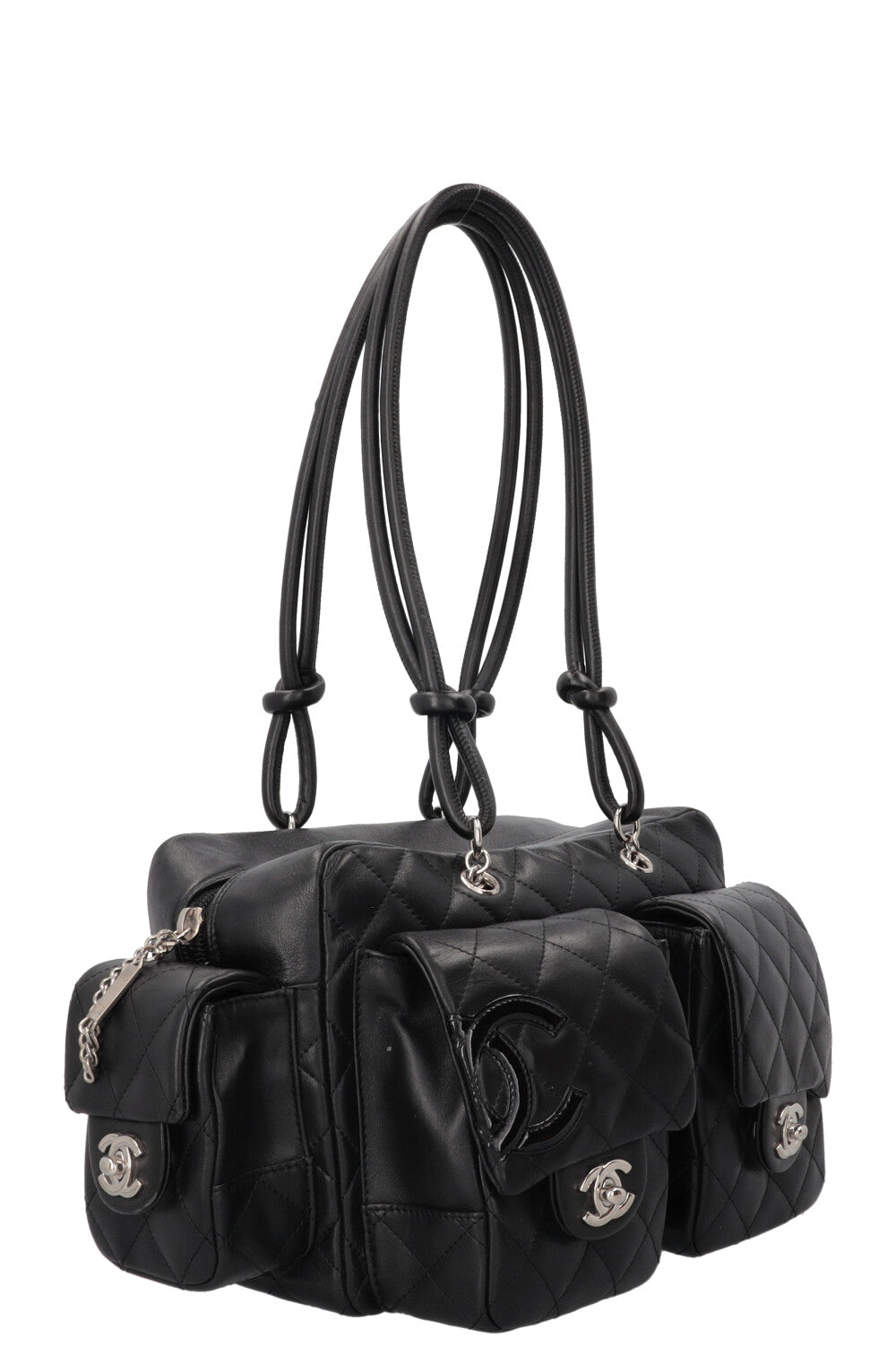 CHANEL Cambon Multipocket Reporter Bag Black