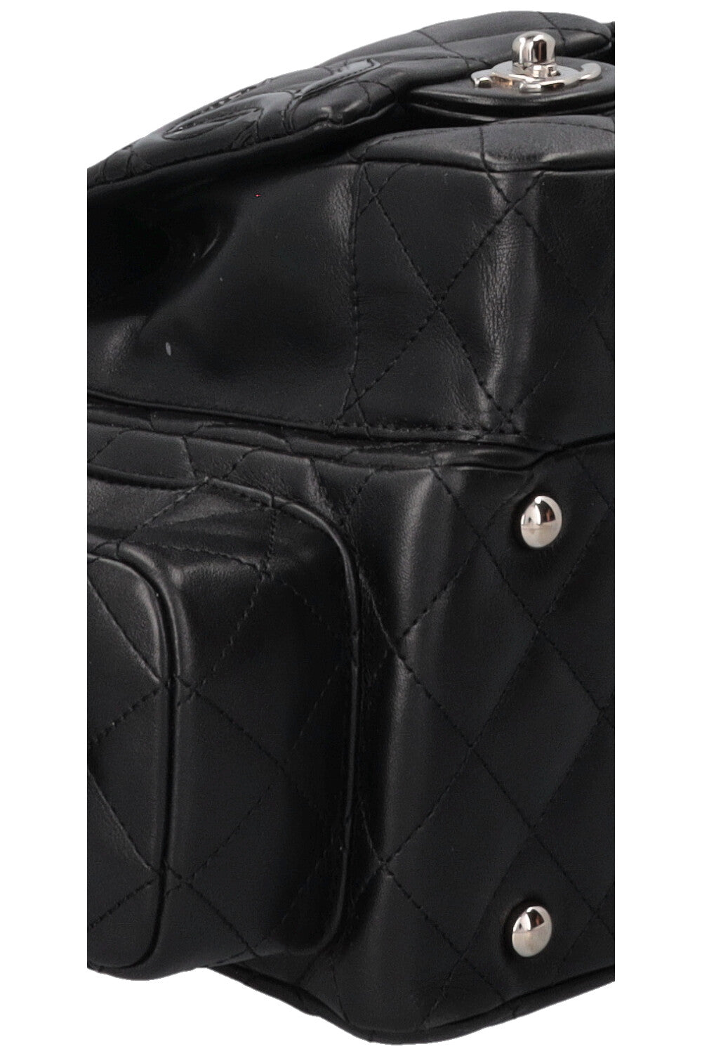 CHANEL Cambon Multipocket Reporter Bag Black