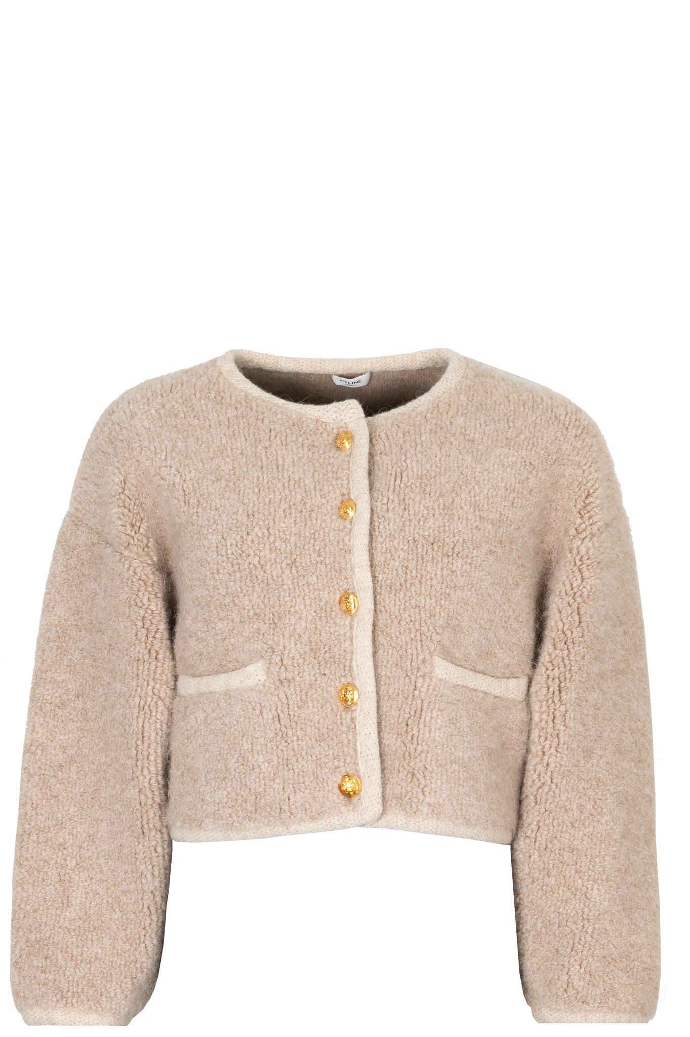 CELINE Alpaca Knit Jacket Oatmeal – REAWAKE
