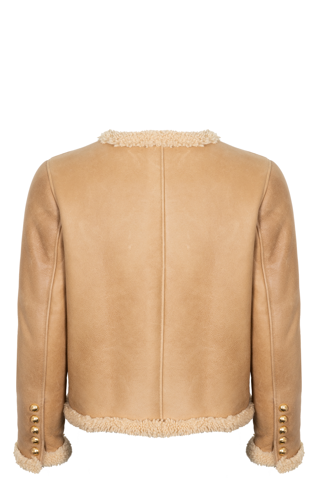 CELINE 2023 Shearling Chealsea Jacket Beige