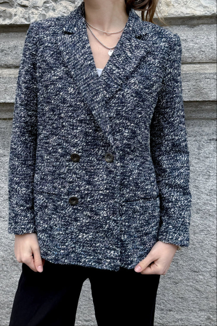 CHANEL 2015 Double Breasted Jacket Blue – REAWAKE