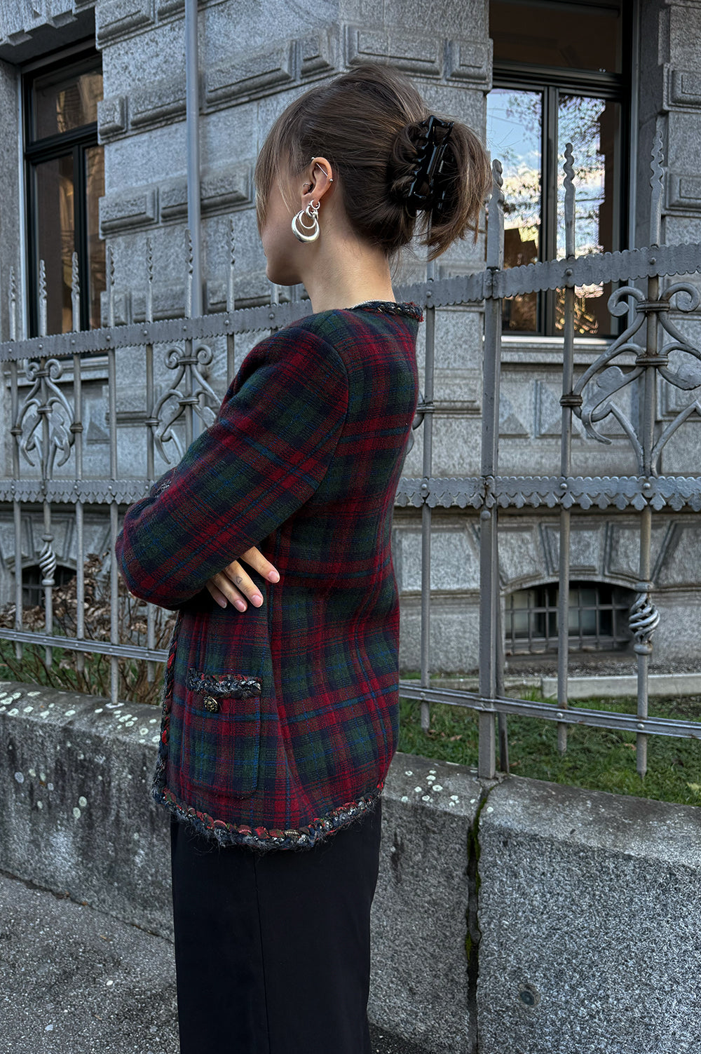 CHANEL Paris Edinburgh Tartan Cashmere Jacket – REAWAKE
