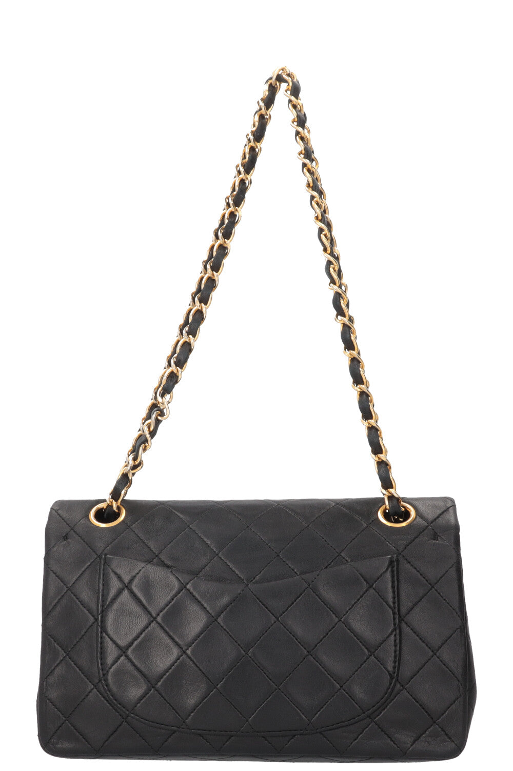 Chanel Vintage Double Flap Small Leather Black