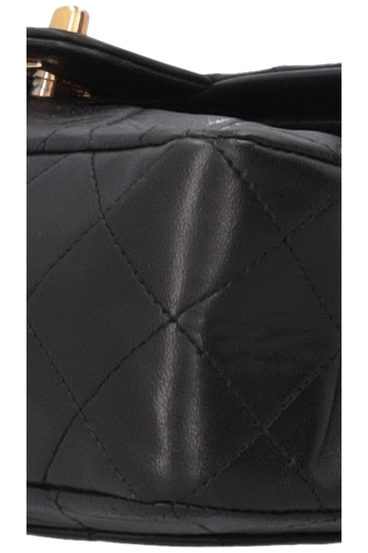 Chanel Vintage Double Flap Small Leather Black