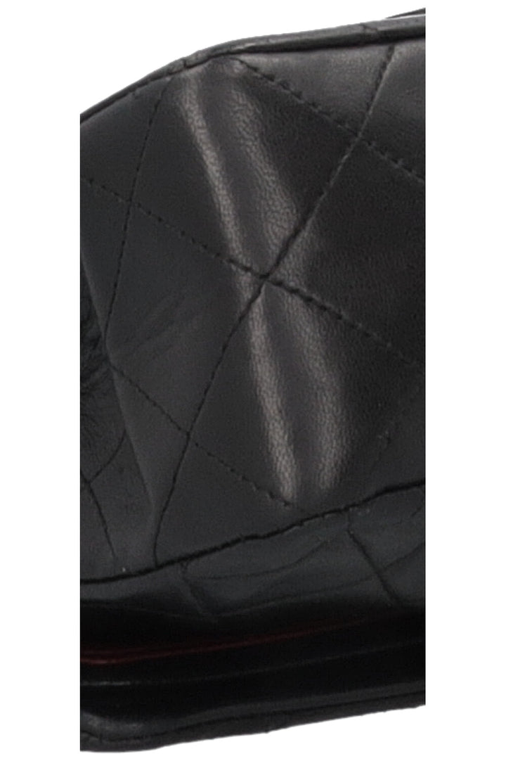 Chanel Vintage Double Flap Small Leather Black