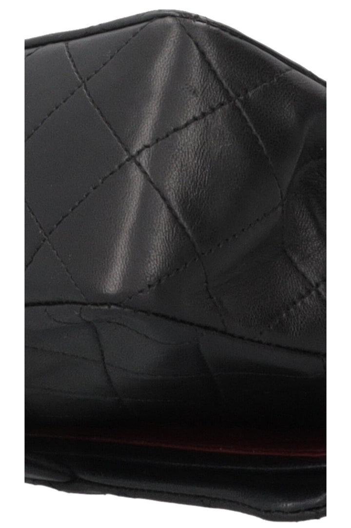 Chanel Vintage Double Flap Small Leather Black