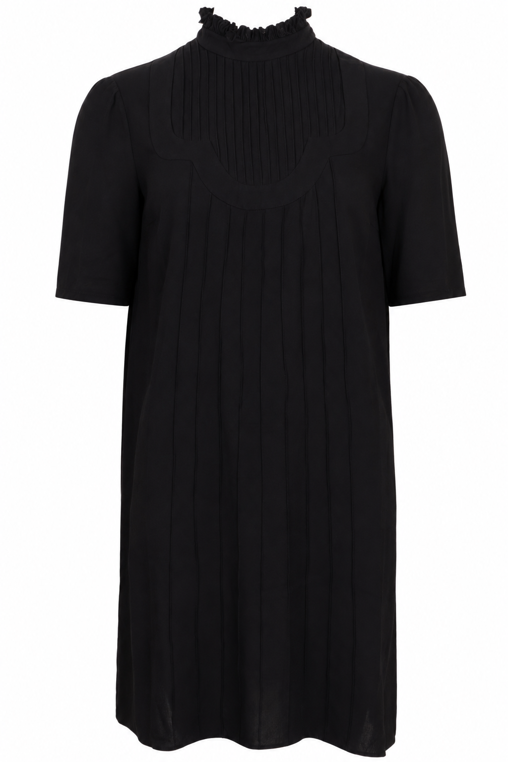 PRADA 2017 High Neck Dress Viscose Black