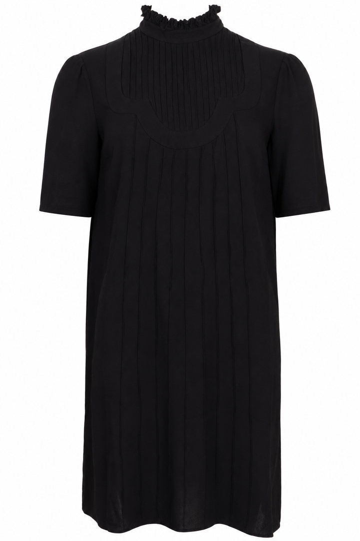 PRADA 2017 High Neck Dress Viscose Black