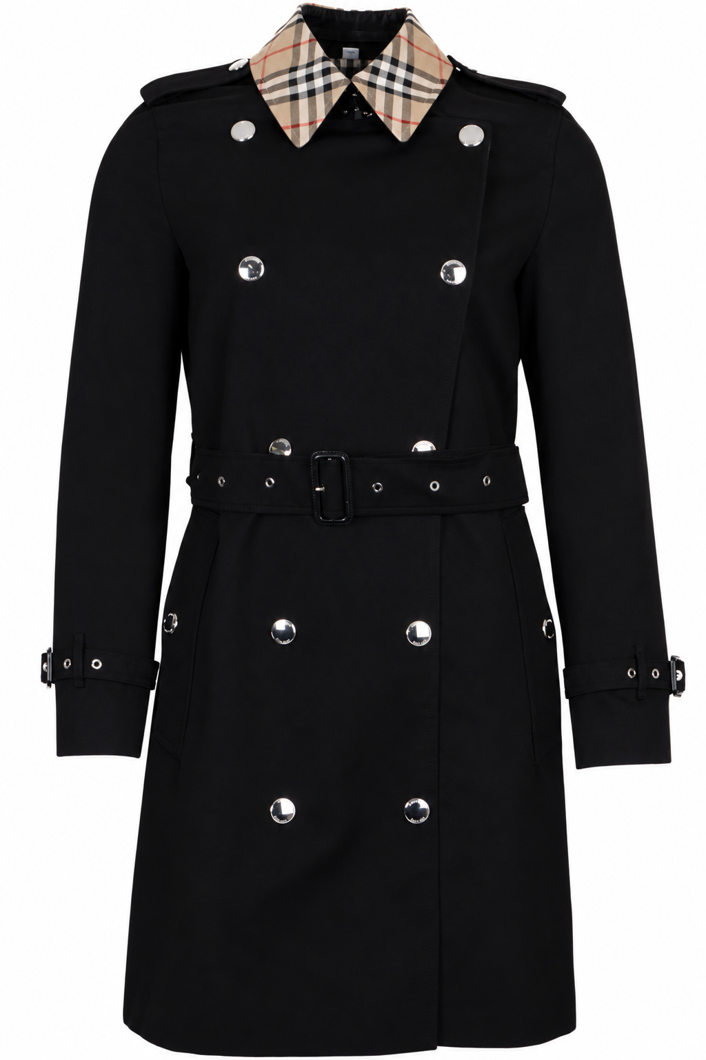 BURBERRY Montrose Short Coat Cotton Black
