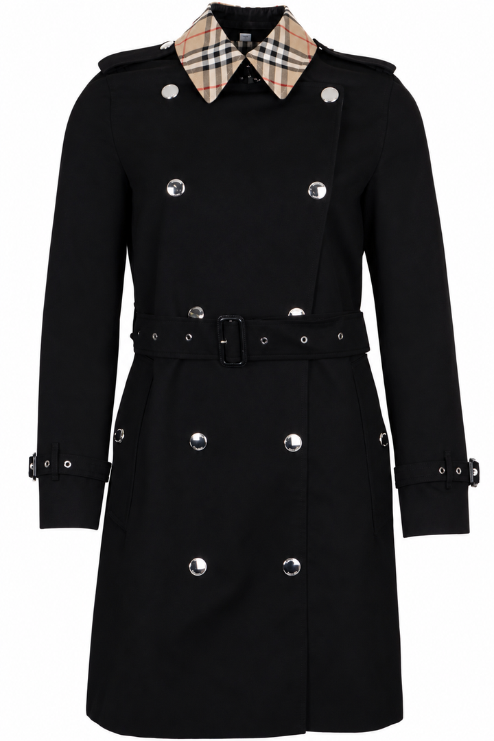 BURBERRY Montrose Short Coat Cotton Black