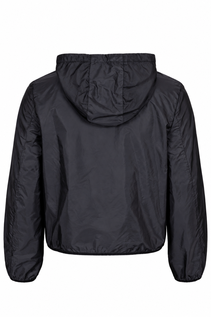 PRADA 2016 Hooded Windbreaker Jaket Nylon Navy