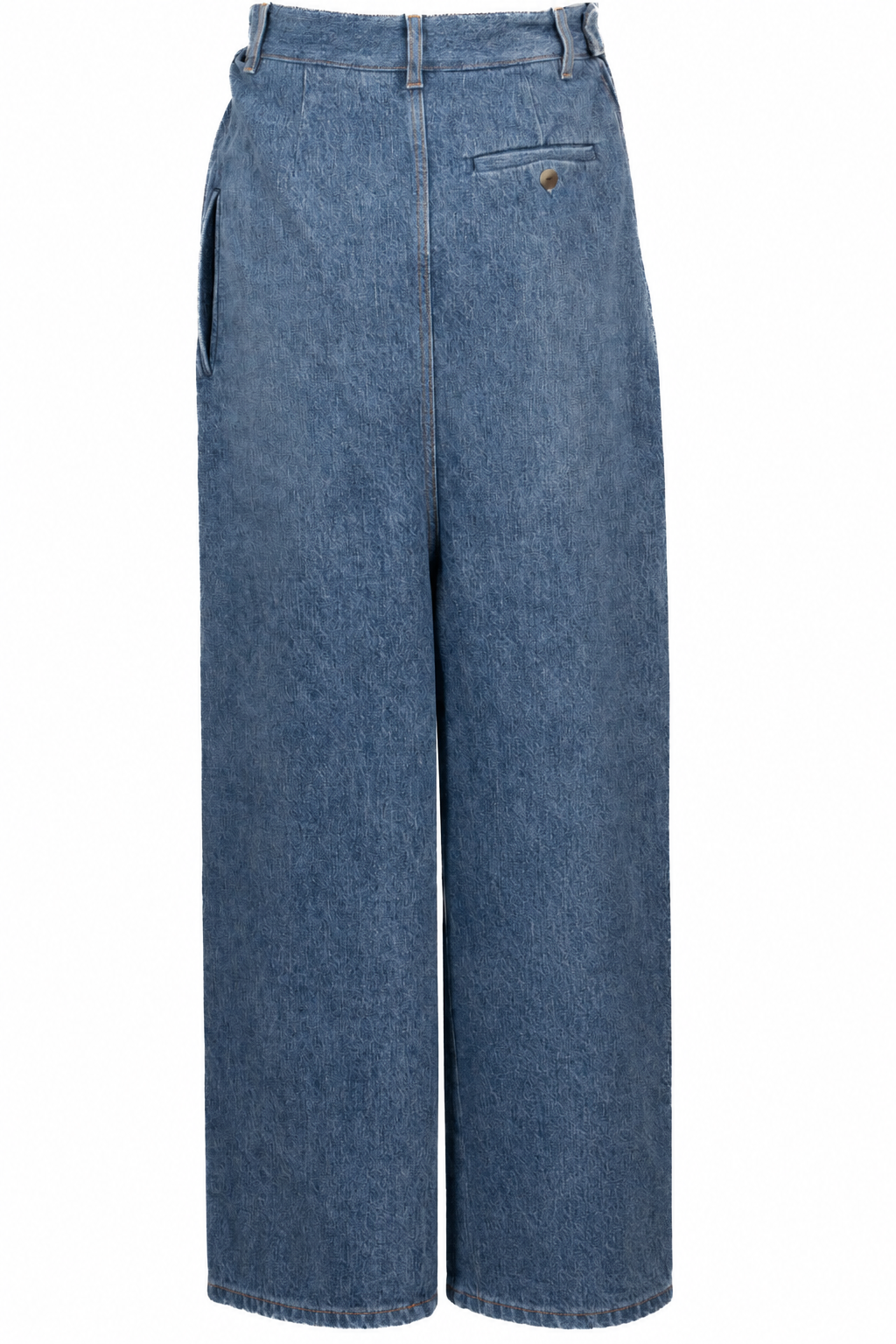 LOEWE Draped Logo Pants Denim Blue