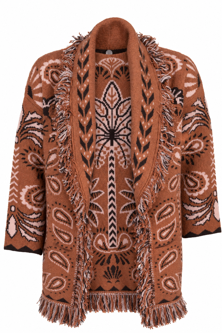 ALANUI Wool Cardigan Cognac