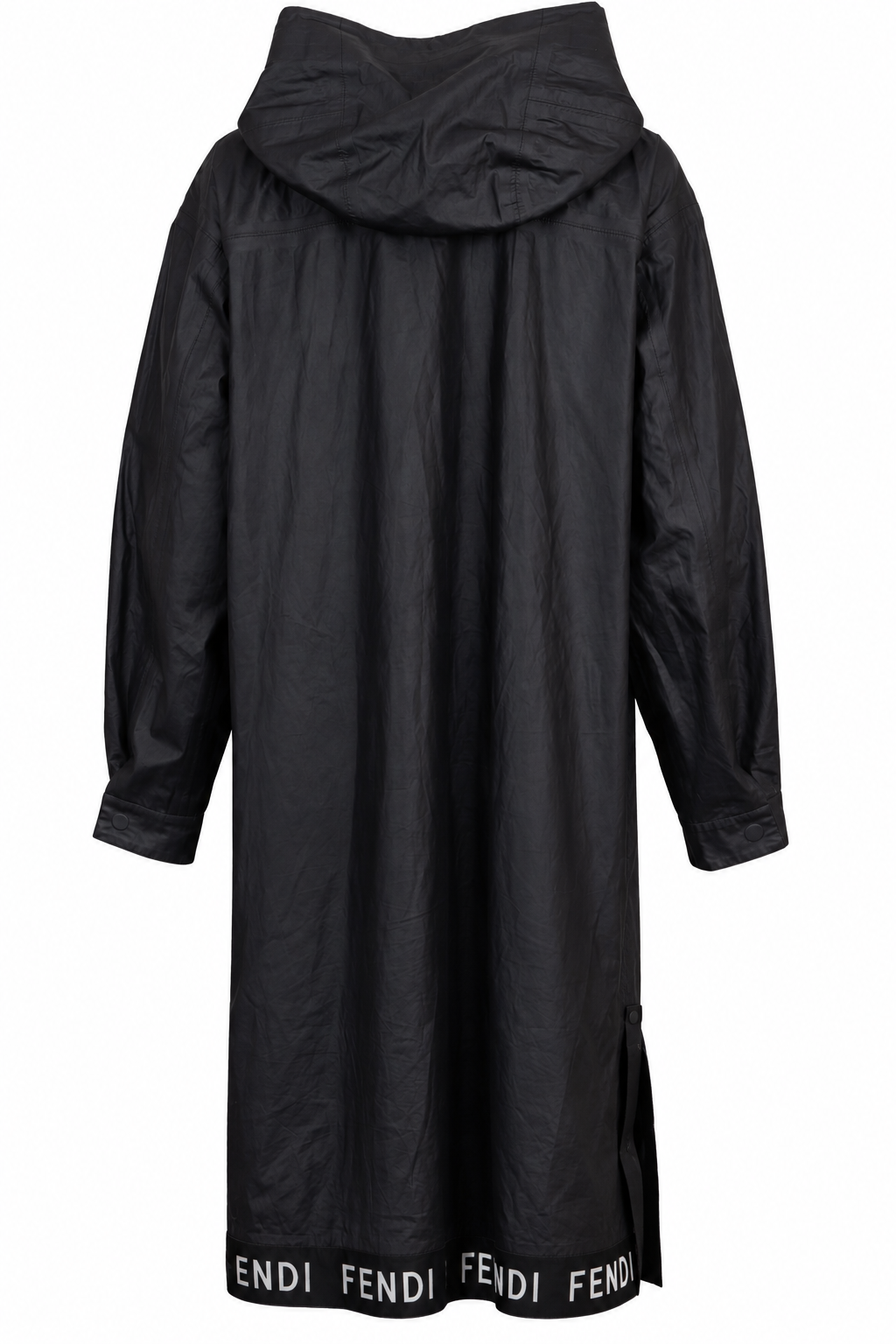 FENDI Reversible Rain Coat Cotton Black