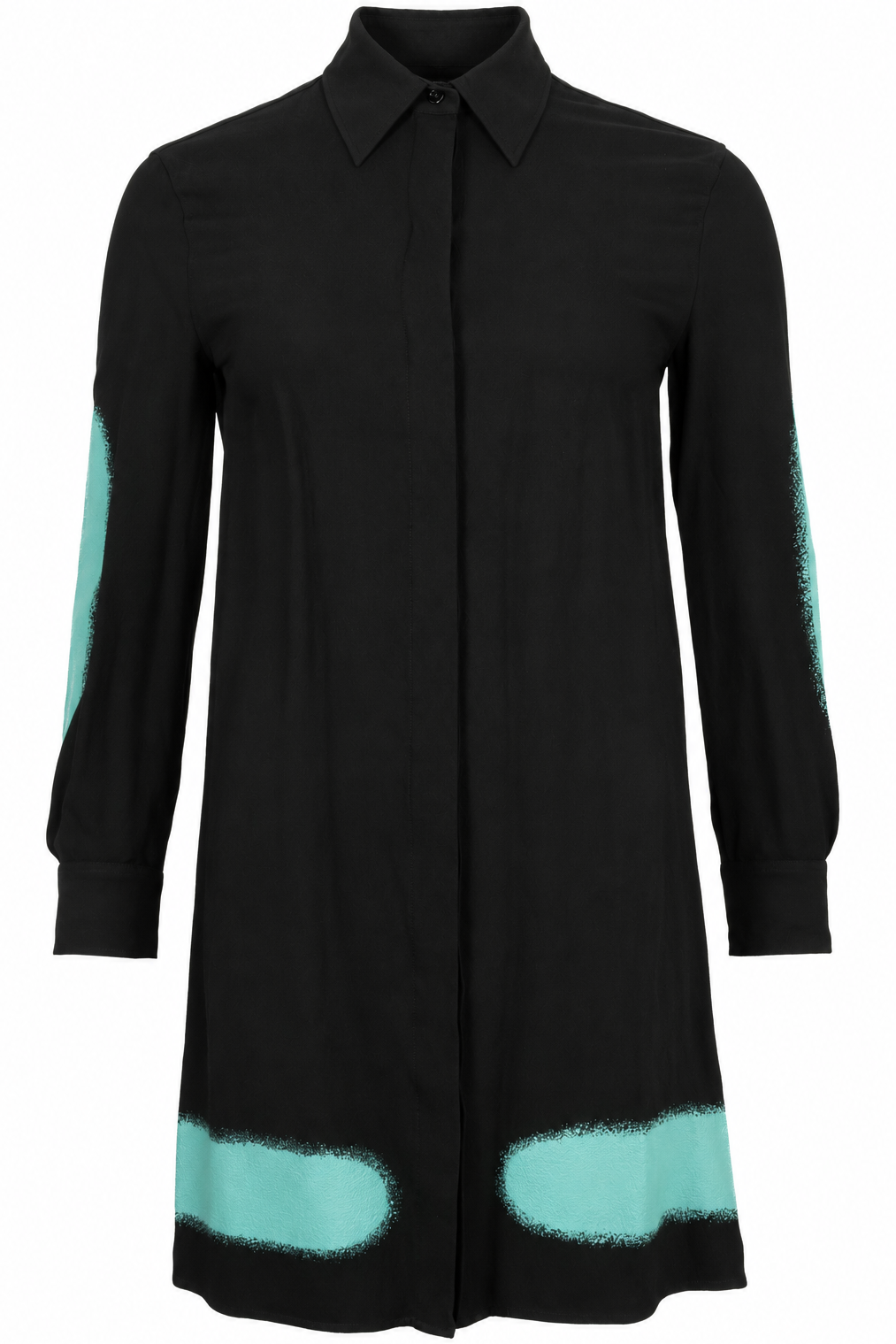 BALENCIAGA Circle Shirt Dress Black