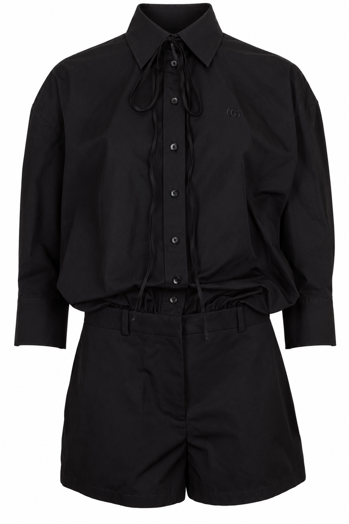 GUCCI 2025 Combishort en coton noir