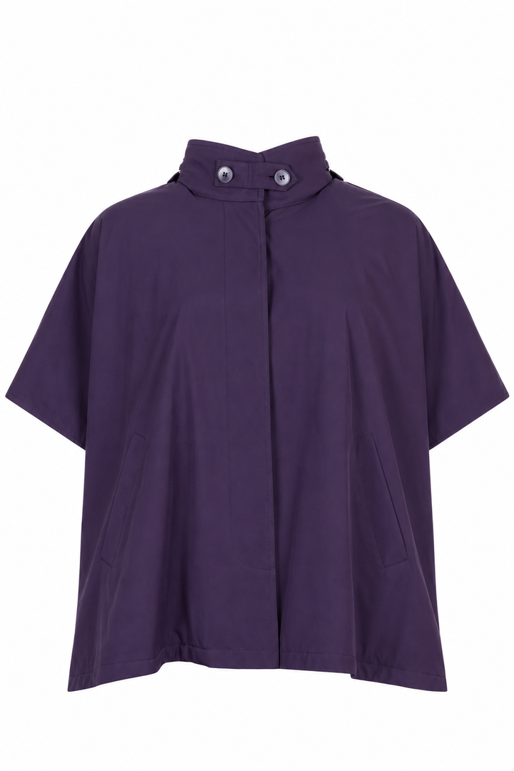 LORO PIANA Storm System Rain Cape Purple Nylon Purple