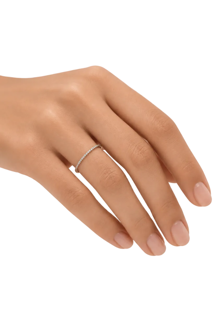 OLE LYNGGAARD Love Bands Ring 18K Yellow Gold Diamonds