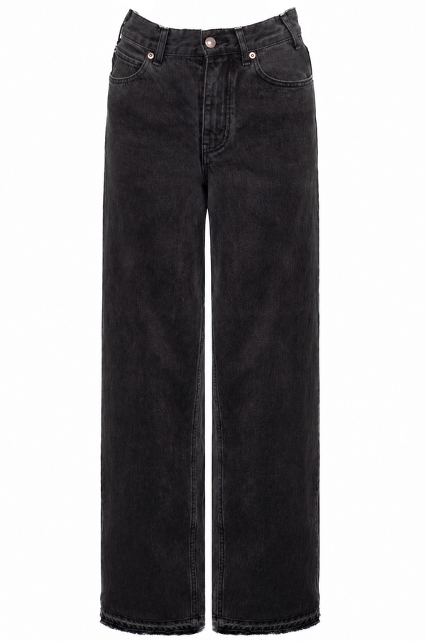 CELINE Wide Leg Pants Denim Black