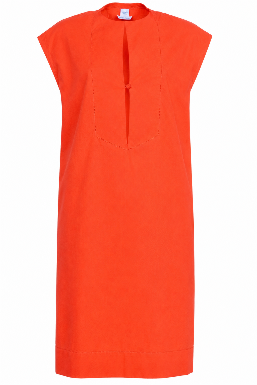 HERMÈS Sleeveless Dress Cotton Orange