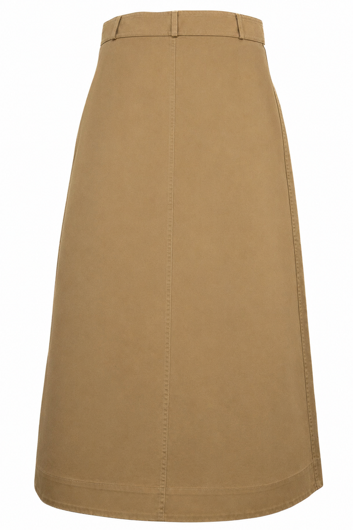 SAINT LAURENT 2024 Skirt Cotton Brown