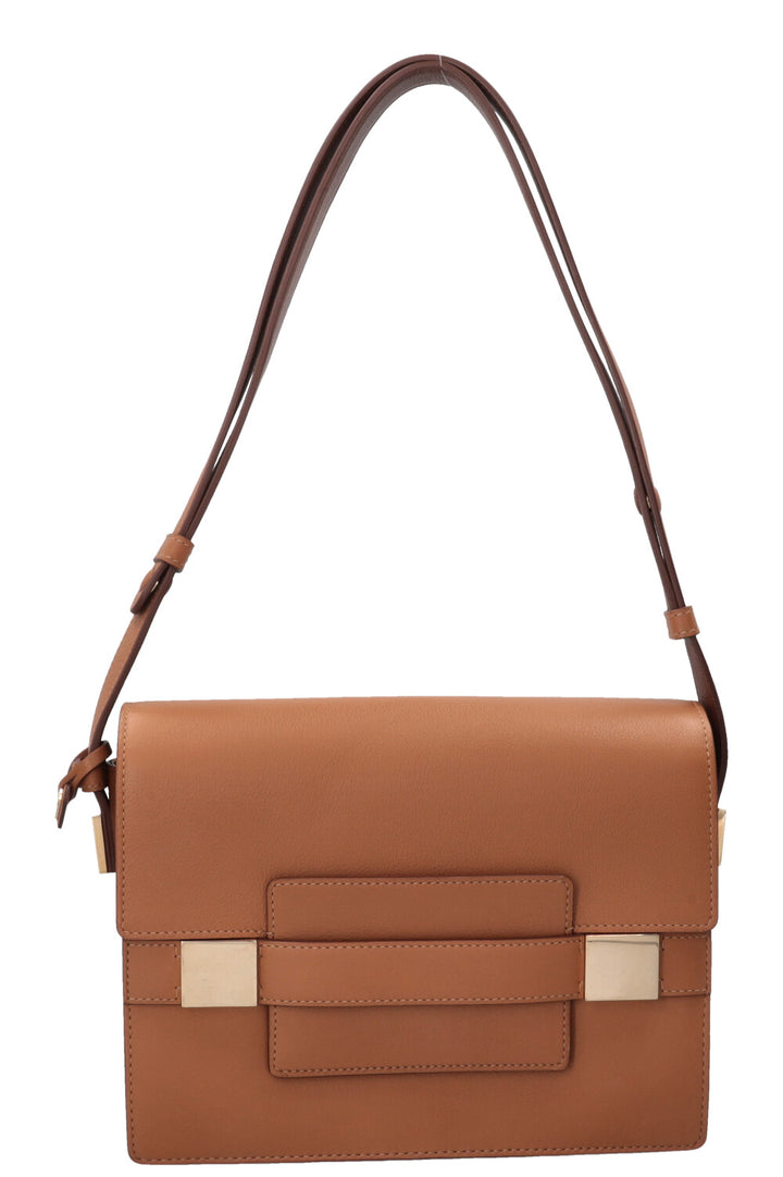 DELVAUX Madame PM Shoulder Bag Leather Brown