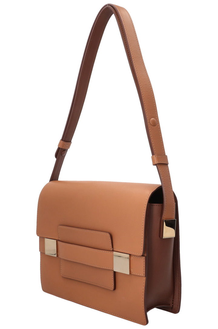 DELVAUX Madame PM Shoulder Bag Leather Brown