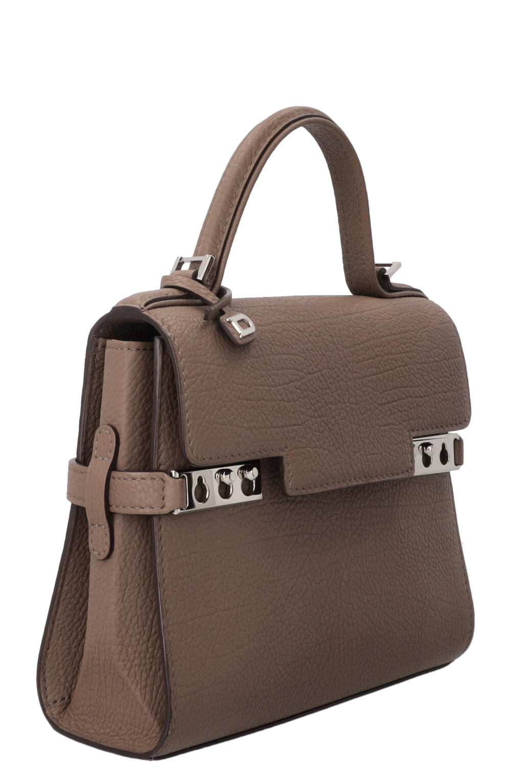 DELVAUX Tempête Small Leather Taupe
