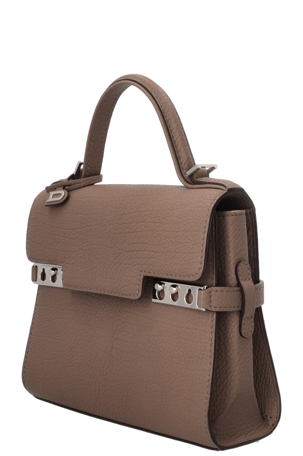 DELVAUX Tempête Small Leather Taupe