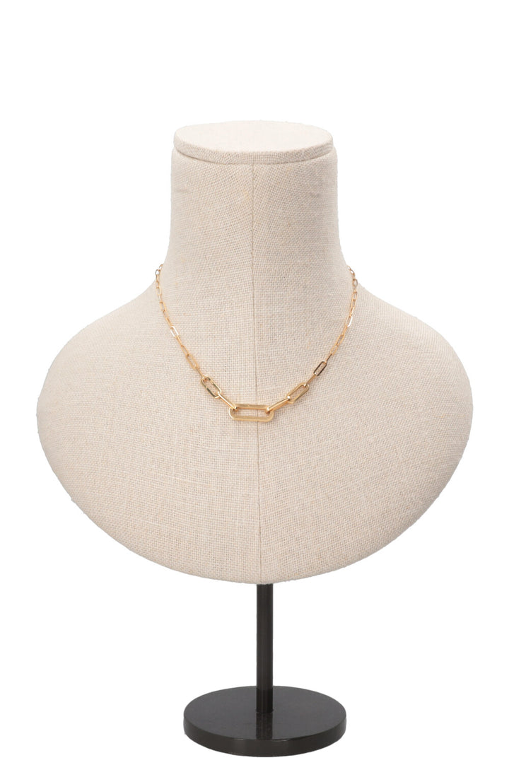 DINH VAN Maillon Necklace Medium Diamonds Gold