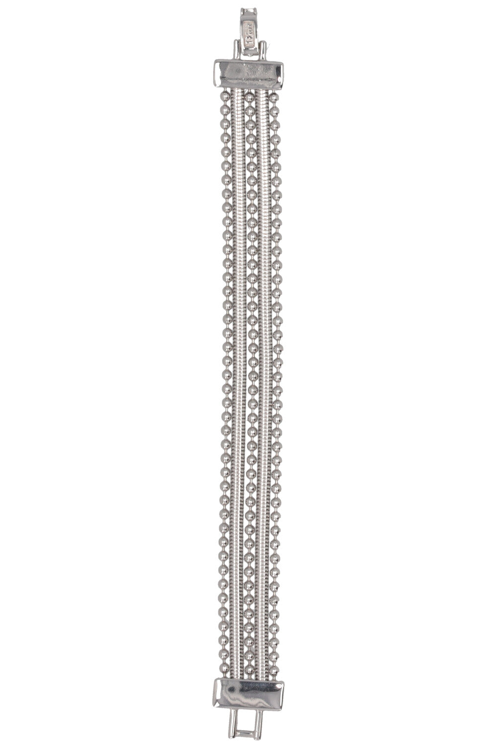 DIOR by John Galliano Multi Chain Bracelet Silver