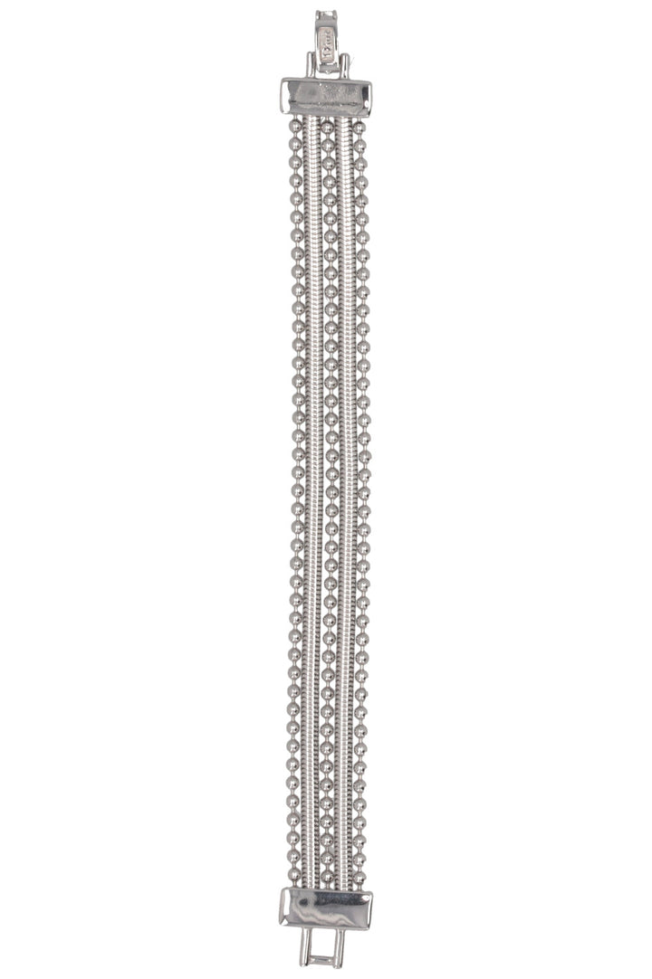 DIOR by John Galliano Multi Chain Bracelet Silver