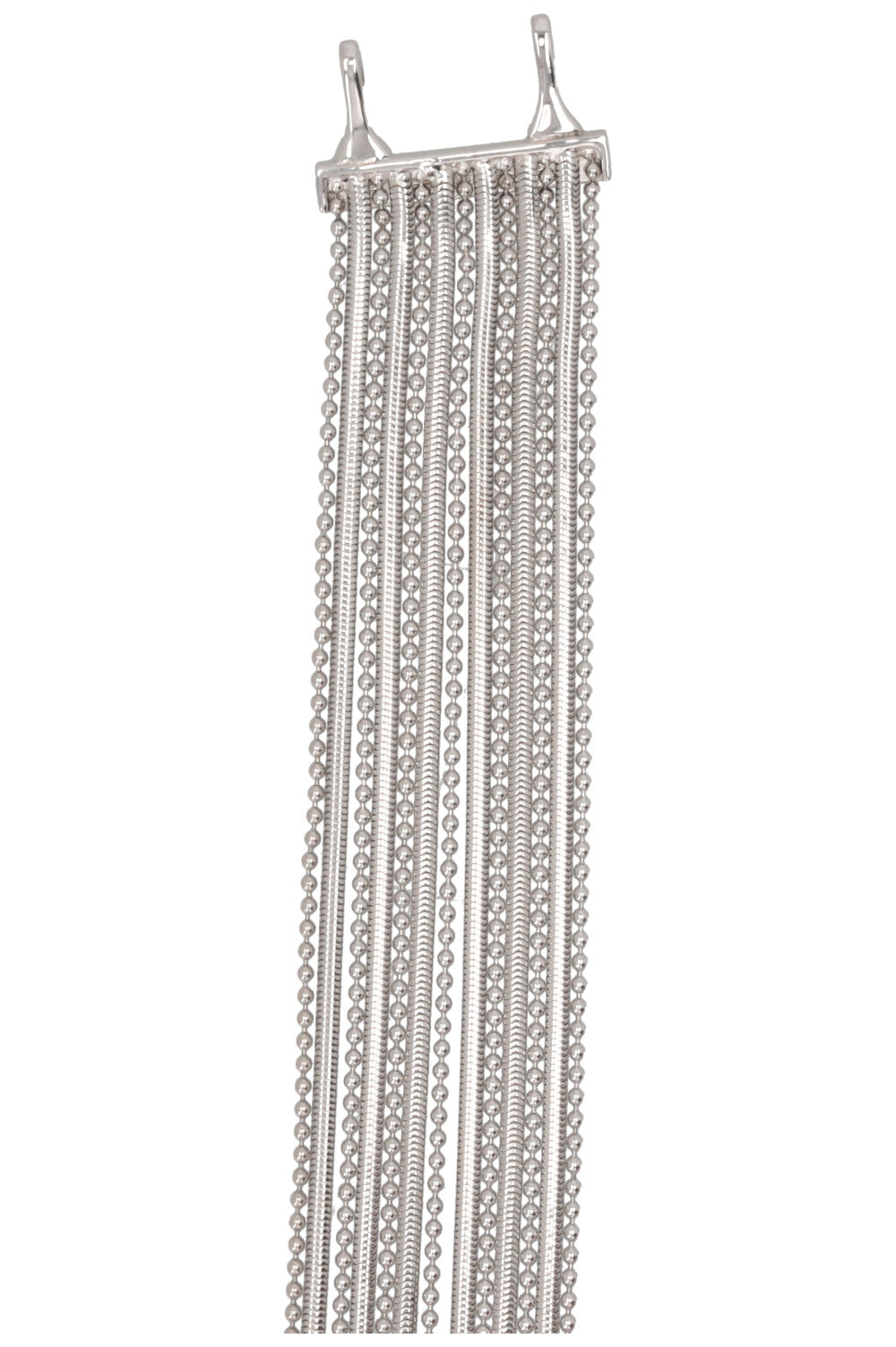 DIOR by John Galliano Multi Chain Necklace Silver