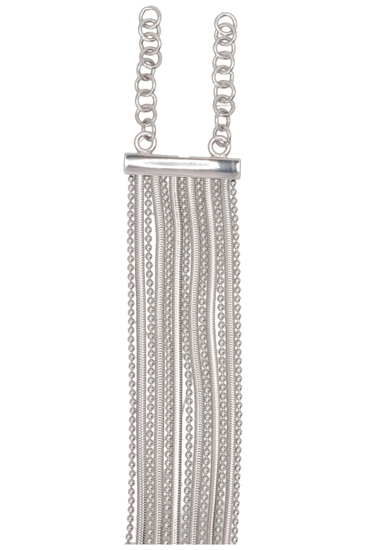 DIOR by John Galliano Multi Chain Necklace Silver