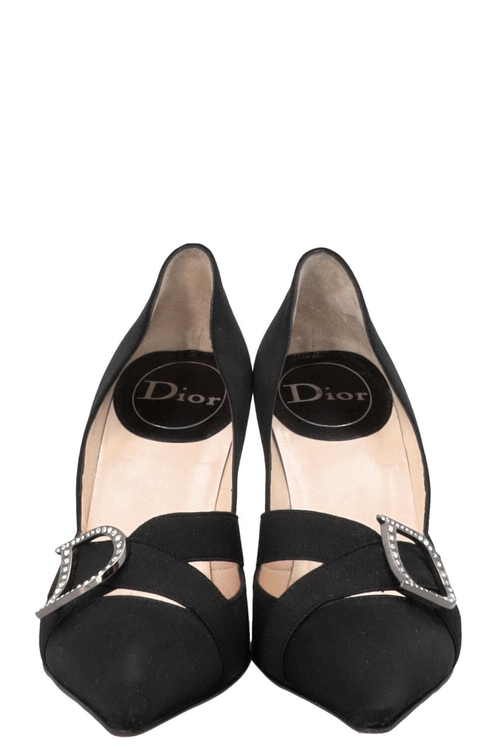 DIOR by John Galliano Pumps Crystal D Logo Black