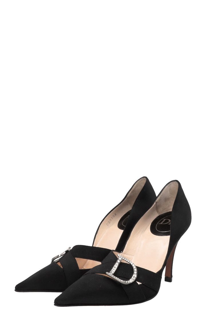 DIOR by John Galliano Pumps Crystal D Logo Black